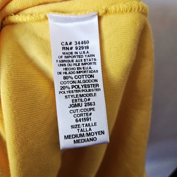 Vtg 2000's Juicy Couture Terry Cloth Swim Coverup Size M Yellow Hoodie Beach - Picture 6 of 6